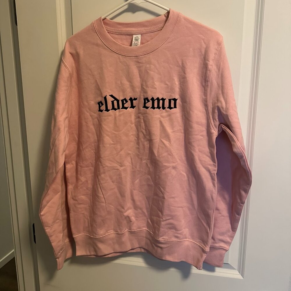 In Stitches Apparel Pink Elder Emo  Sweat Shirt